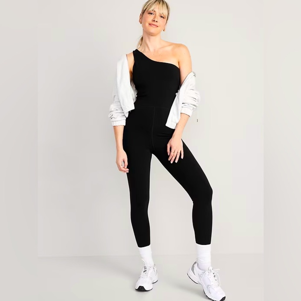 old navy power chill one shoulder jumpsuit